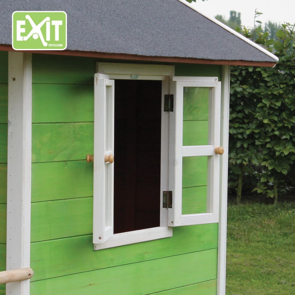 Exit dřevěný domeček Loft 100 zelený - obrázek 4