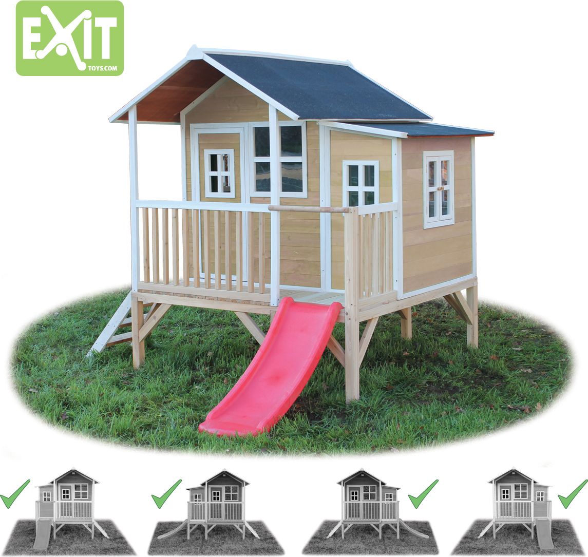 Zahradní cedrový domeček Exit Loft 350 Přírodní - obrázek 3
