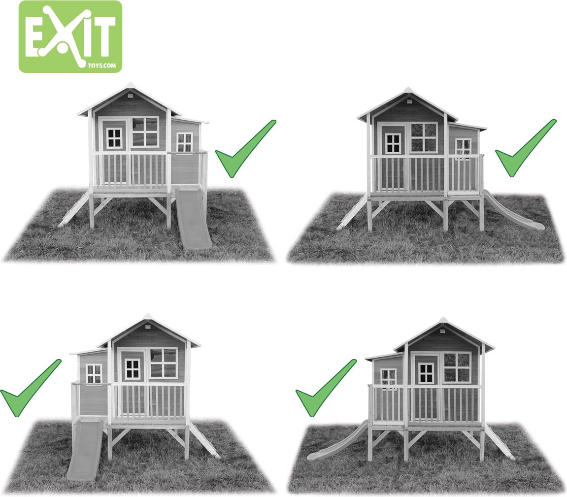 Zahradní cedrový domeček Exit Loft 350 Přírodní - obrázek 5