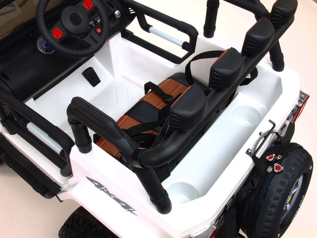 Elektrické autíčko jeep Monster 4x4 - bílé - obrázek 11
