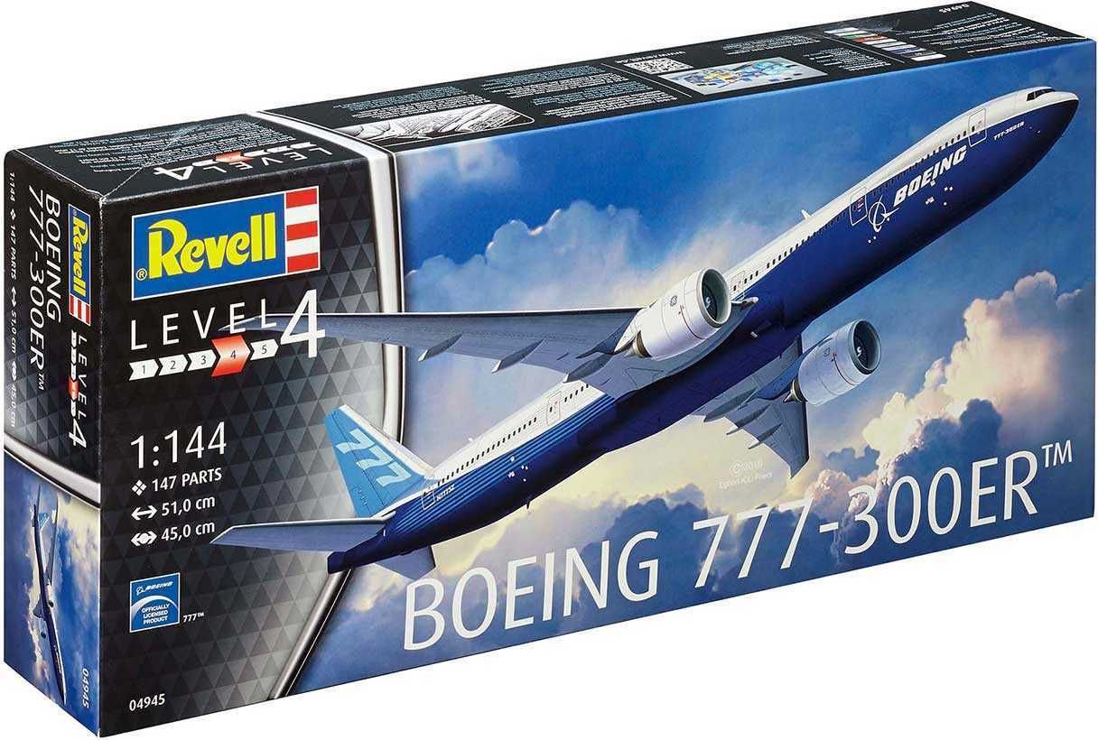 REVELL Plastic ModelKit letadlo 04945 - Boeing 777 - 300 ER (1:144) - obrázek 1