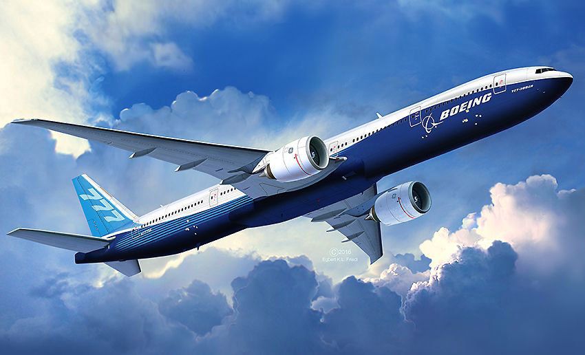 REVELL Plastic ModelKit letadlo 04945 - Boeing 777 - 300 ER (1:144) - obrázek 7