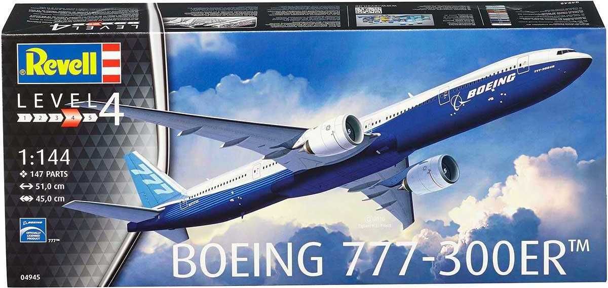 REVELL Plastic ModelKit letadlo 04945 - Boeing 777 - 300 ER (1:144) - obrázek 10