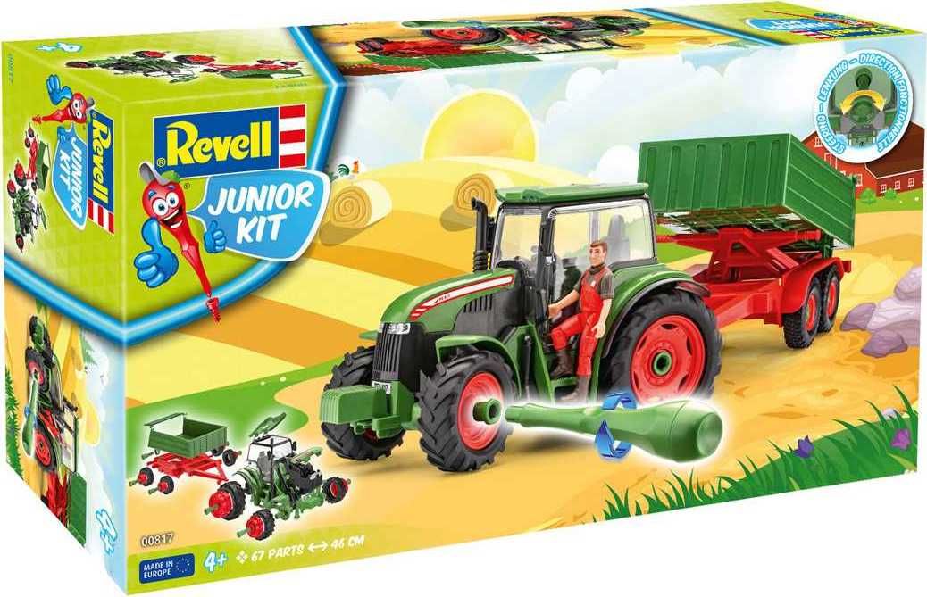 REVELL Junior Kit traktor 00817 - Tractor & Trailer incl. figure (1:20) - obrázek 1