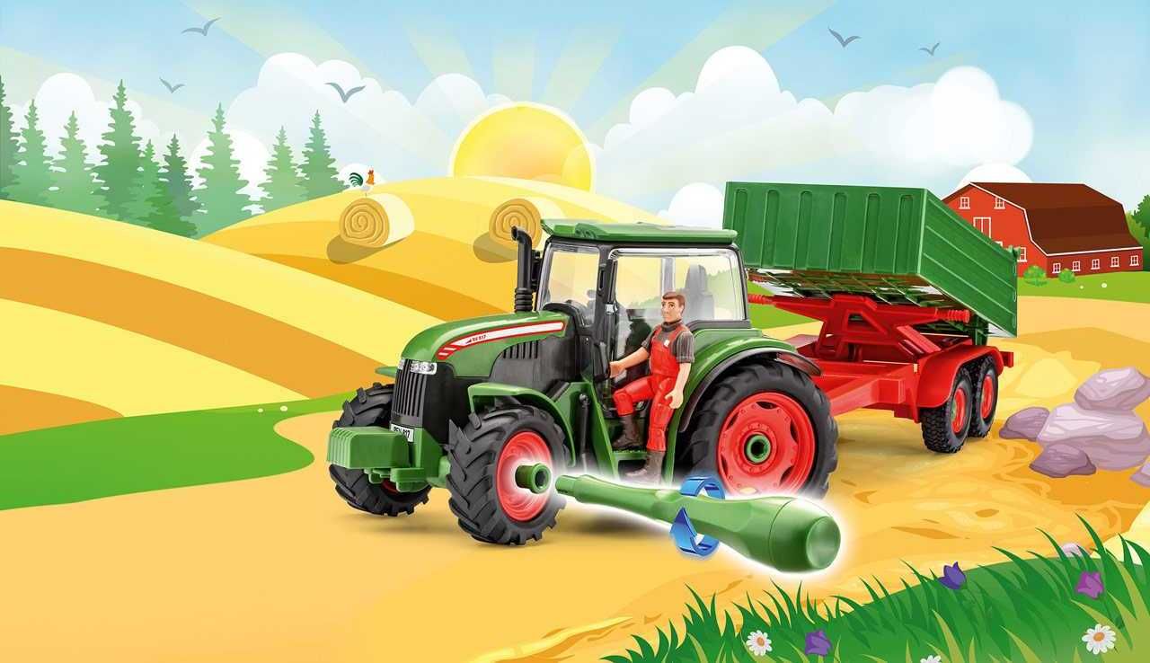 REVELL Junior Kit traktor 00817 - Tractor & Trailer incl. figure (1:20) - obrázek 8