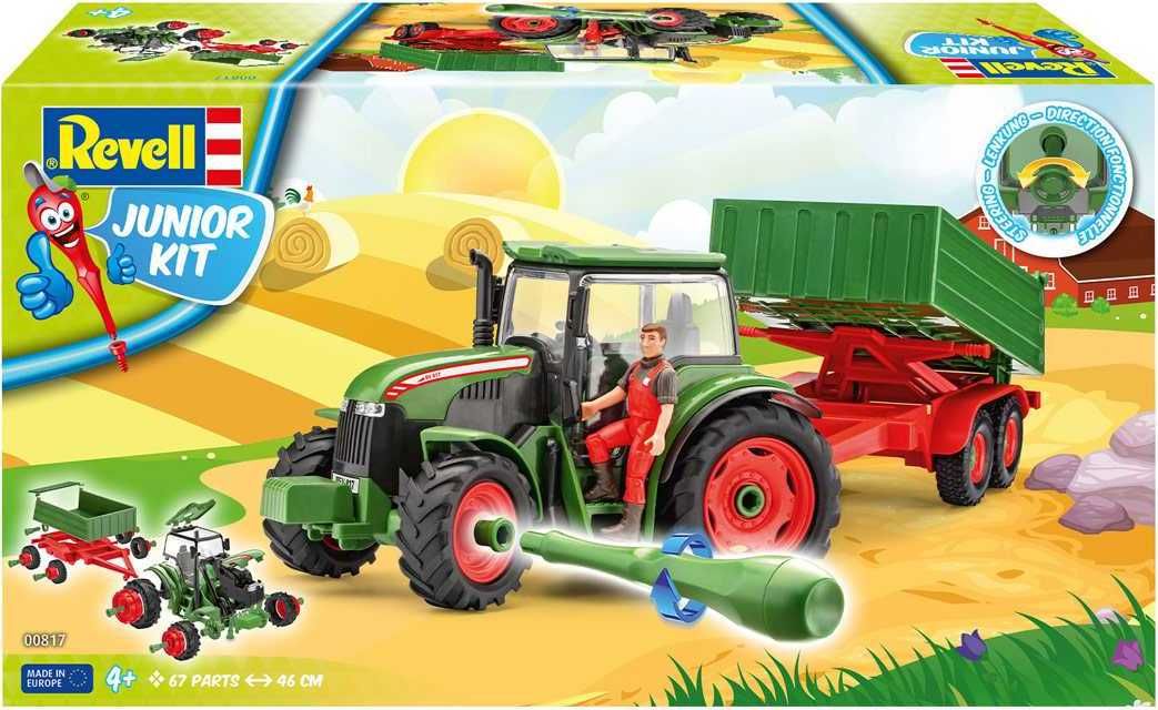 REVELL Junior Kit traktor 00817 - Tractor & Trailer incl. figure (1:20) - obrázek 13