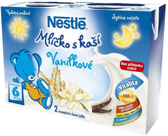 6x NESTLÉ Vanilkové mlíčko s kaší (2x200 ml) - obrázek 2