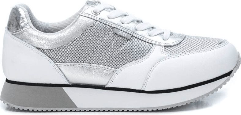 XTI Dámské tenisky Silver Pu Combined Ladies Shoes 49760 Silver (Velikost 39) - obrázek 1