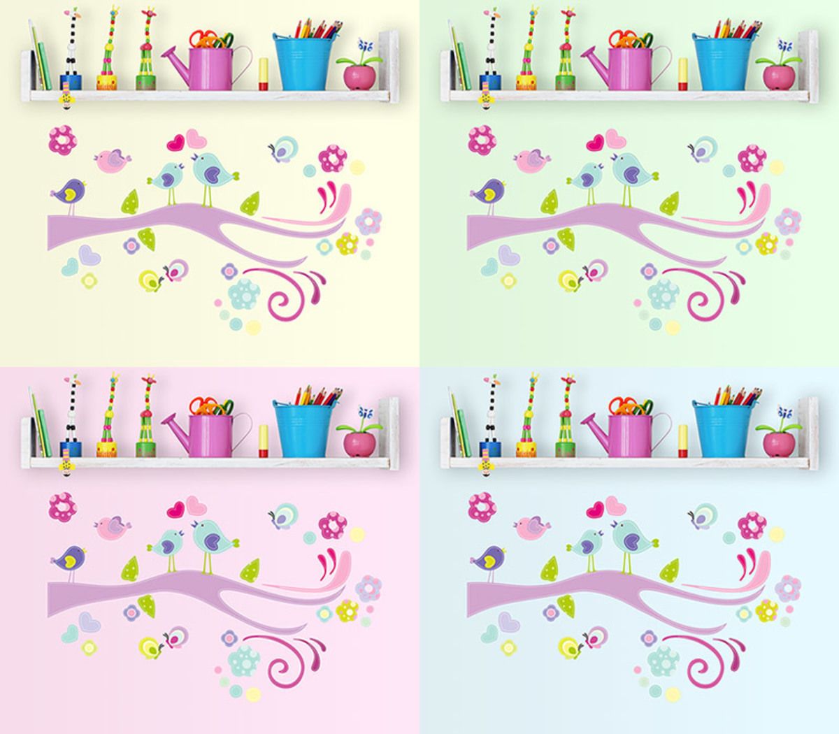 Samolepka na zeď Mint Kitten SWEET TREE 1095-0, 36 ks - obrázek 2