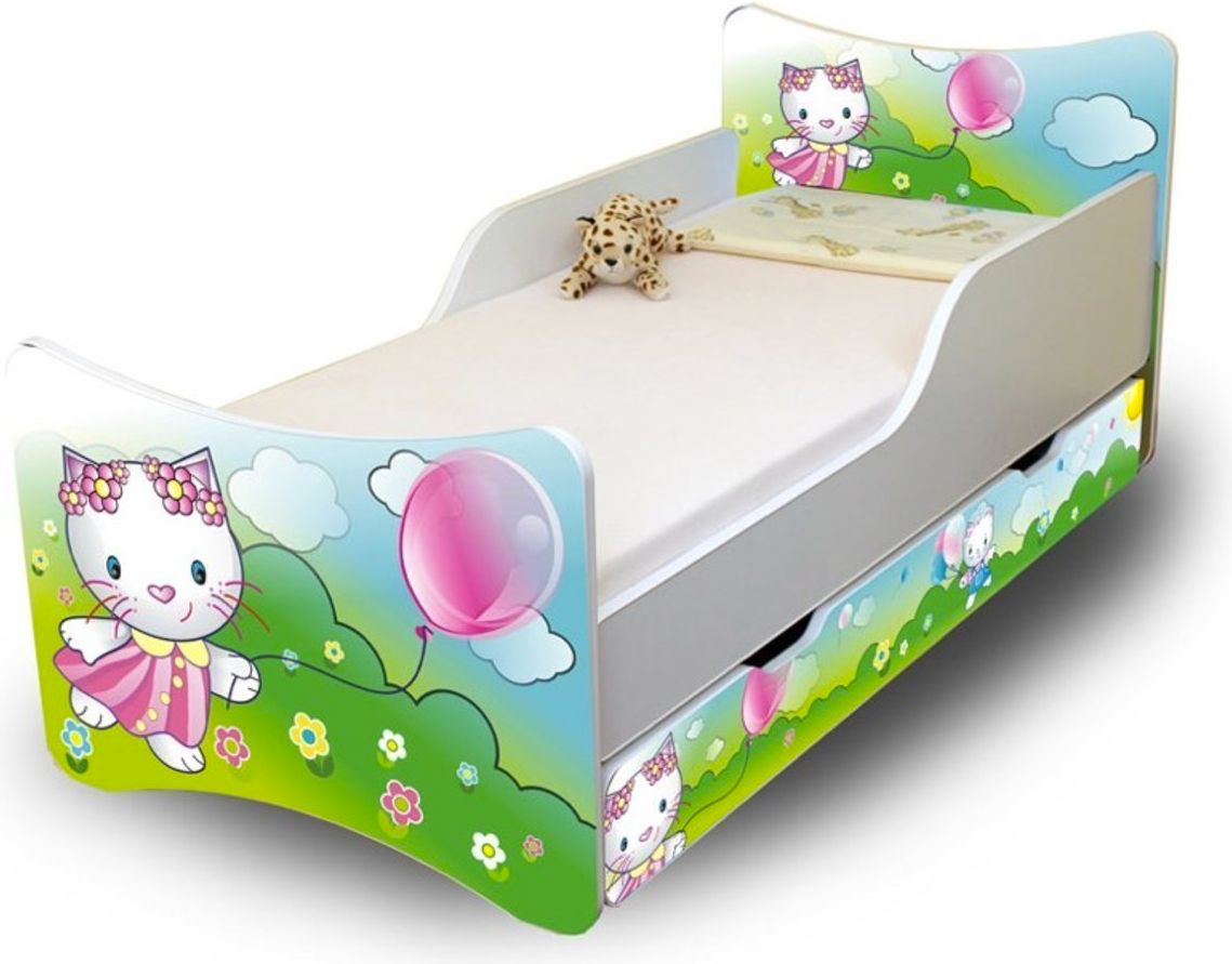 Dětská postel Ourbaby Cat bílá 200x90 cm - obrázek 4