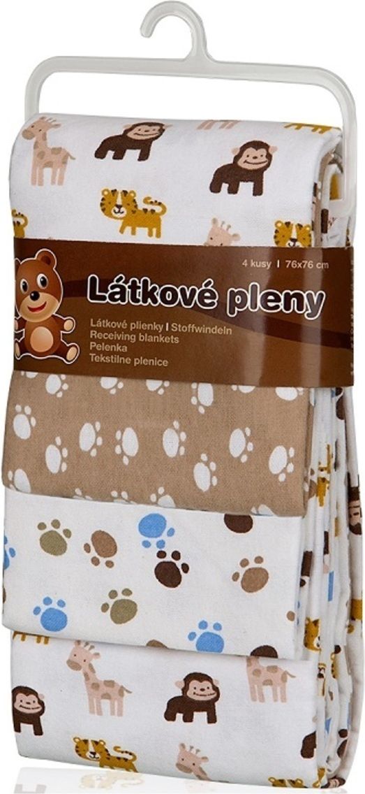 Dětské látkové pleny s potiskem žirafa žlutá - obrázek 9