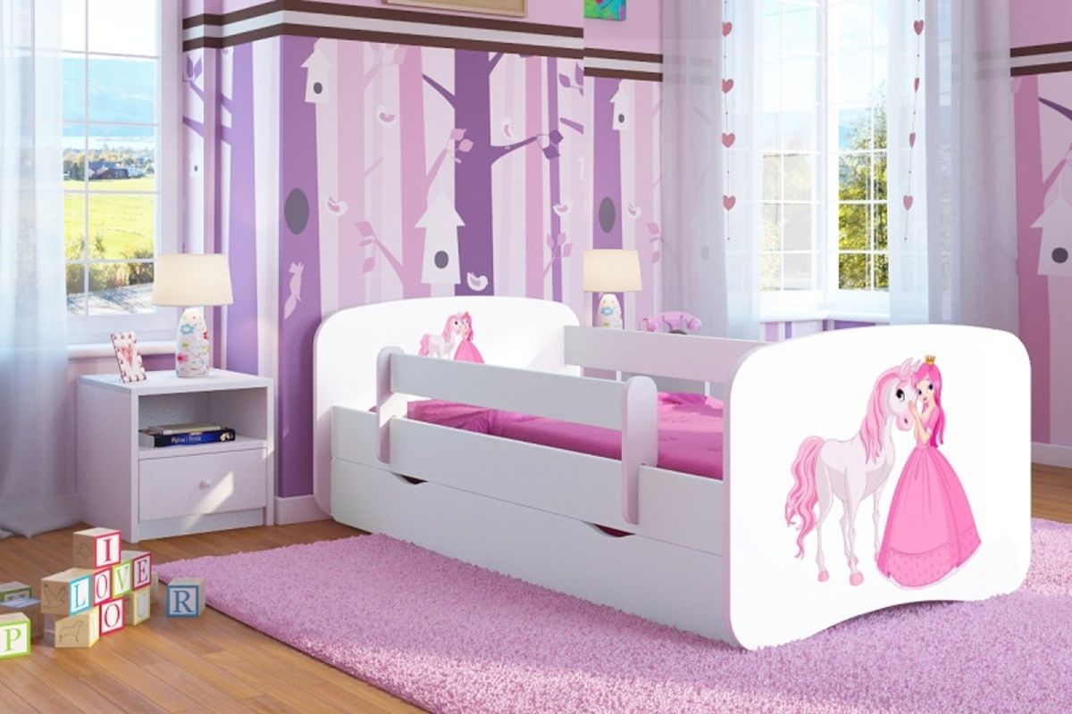 Dětská postel Ourbaby Princess bílá 160x80 cm - obrázek 1