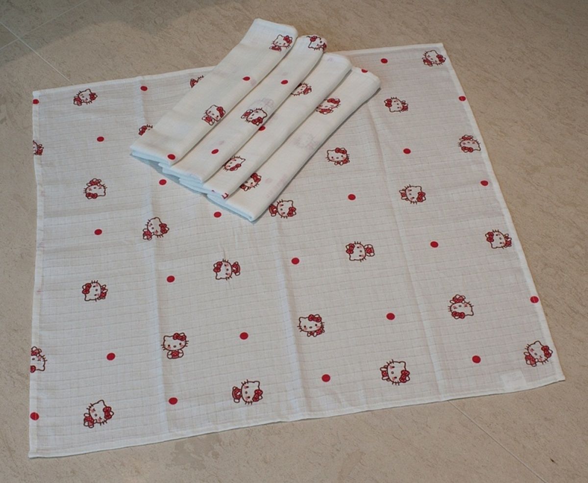 Látkové pleny PREMIUM 70*70 cm Krteček s dětským motivem (obrázky) - obrázek 4