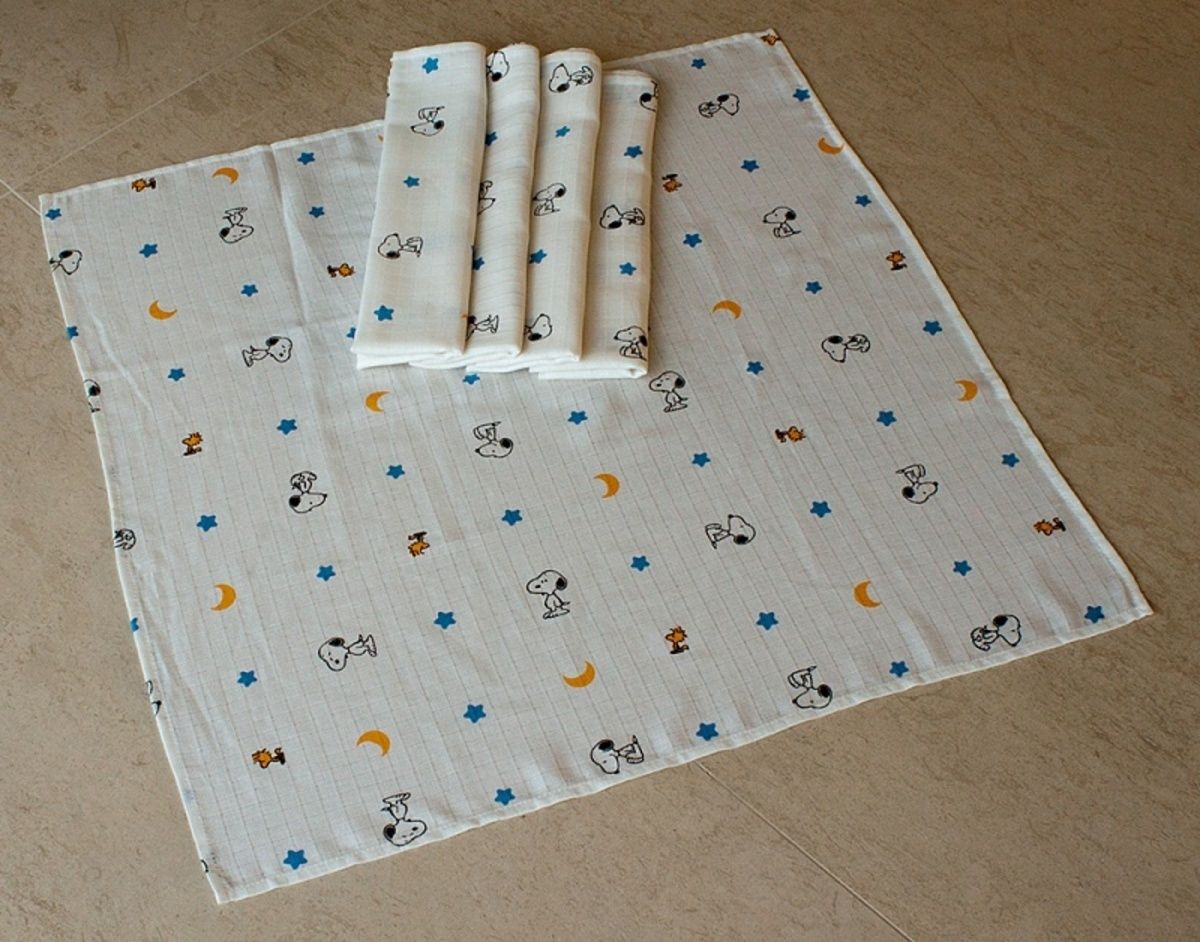 Látkové pleny PREMIUM 70*70 cm Krteček s dětským motivem (obrázky) - obrázek 6