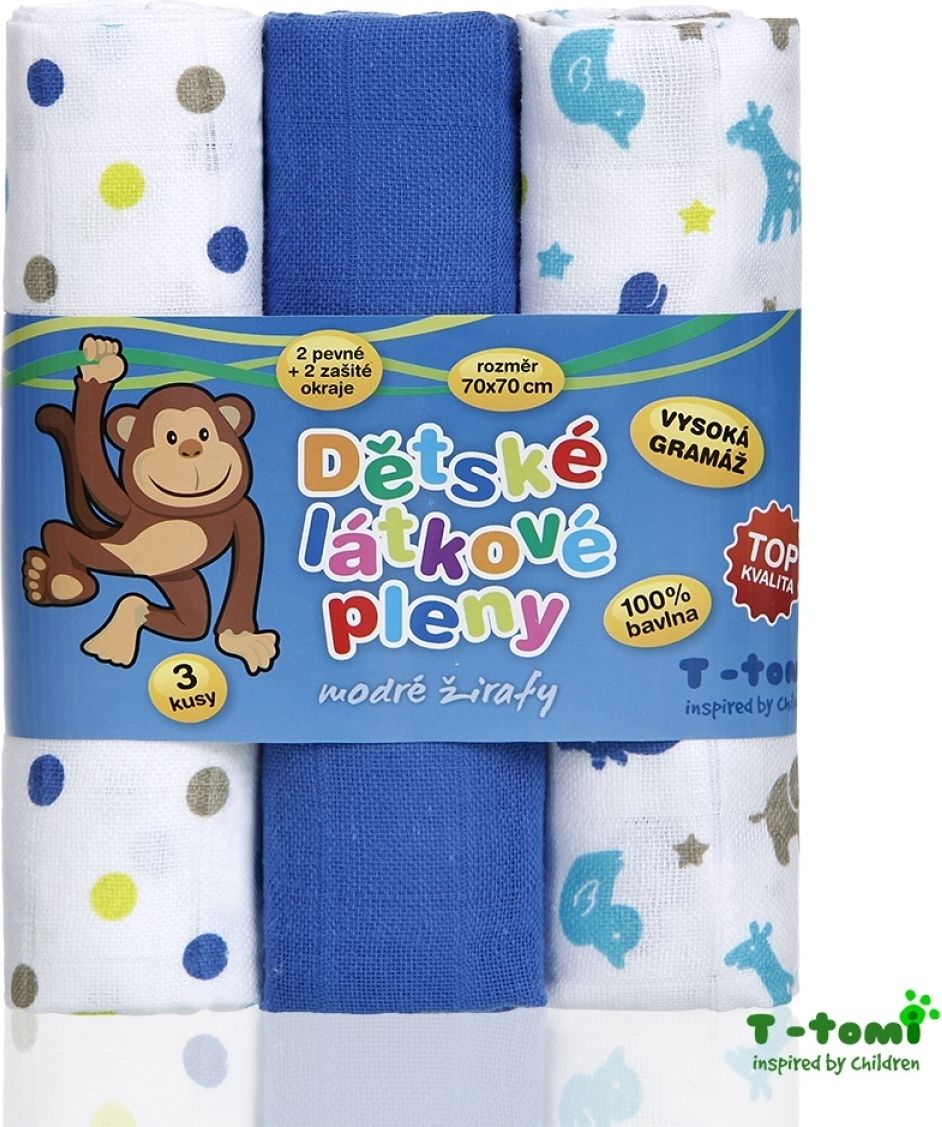 Látkové Tetra pleny s potiskem - TOP KVALITA růžová květinky - obrázek 3