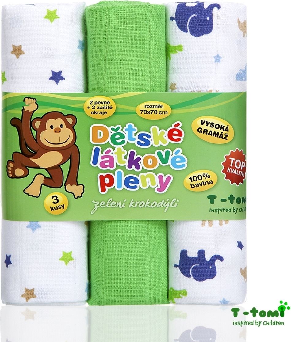 Látkové Tetra pleny s potiskem - TOP KVALITA růžová květinky - obrázek 7