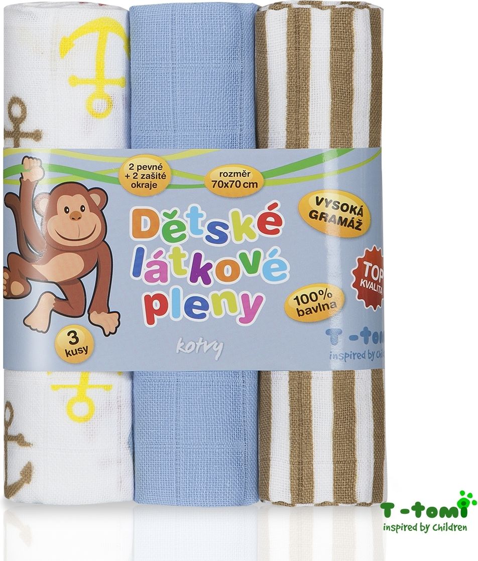 Látkové Tetra pleny s potiskem - TOP KVALITA růžová květinky - obrázek 9