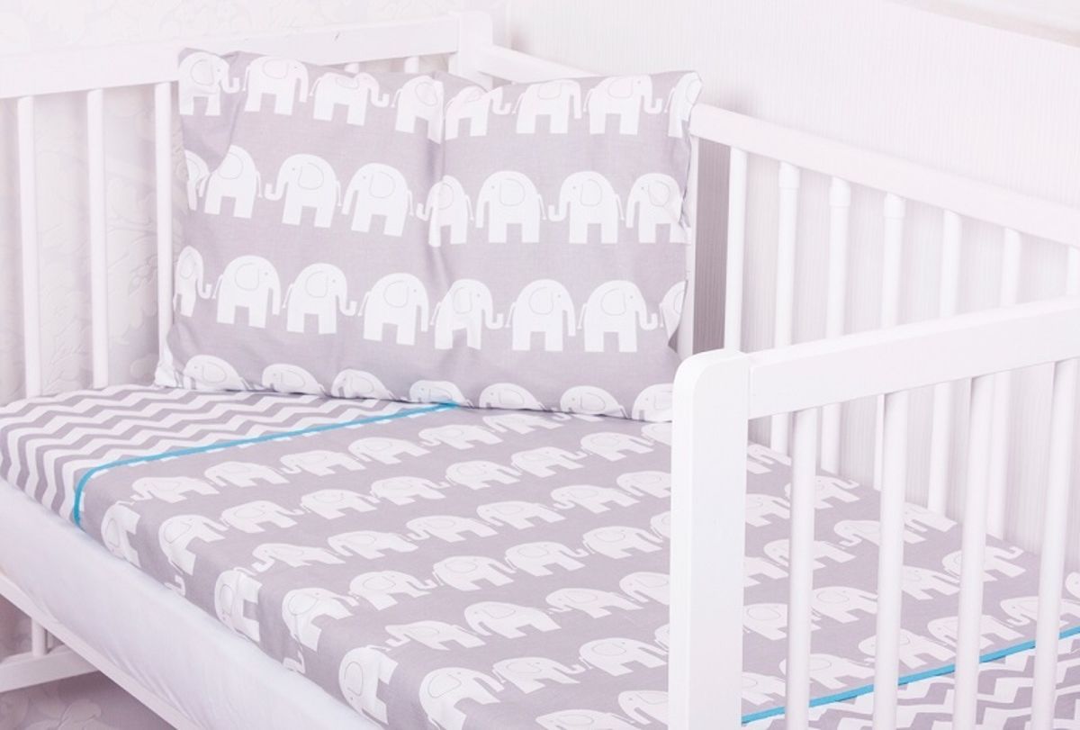 Povlečení Ourbaby Elephants 120x90 cm - obrázek 1