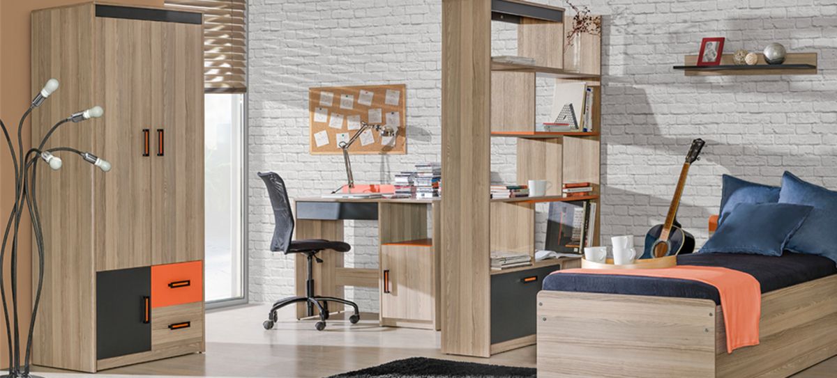 Šatní skřín UNI 1 oranžová - obrázek 7