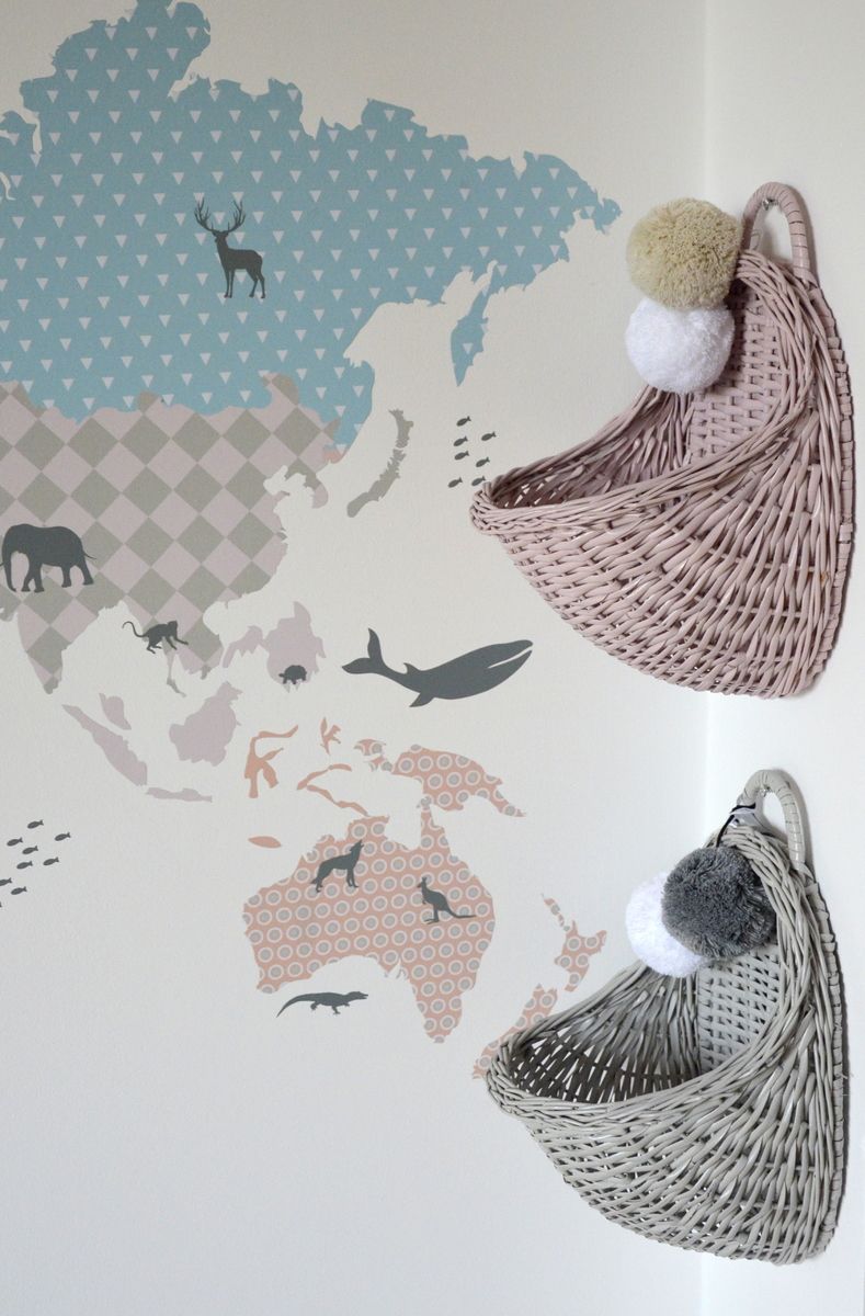 LILU Proutěný košík na stěnu bílá - obrázek 5