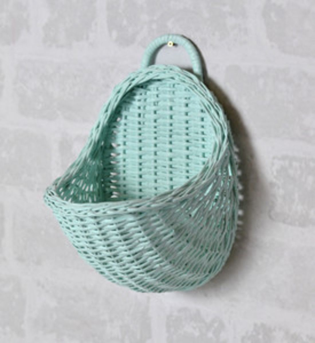 LILU Proutěný košík na stěnu bílá - obrázek 6