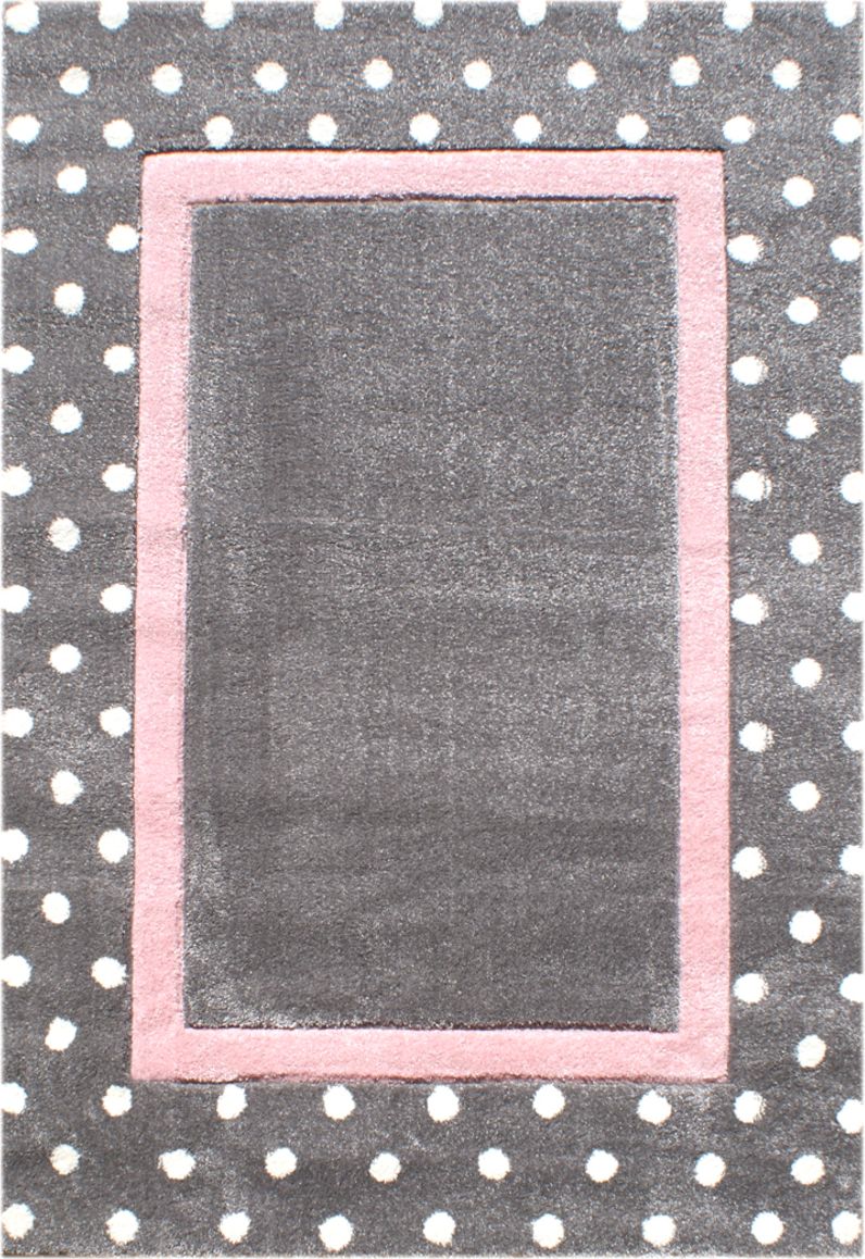 Koberec LIVONE Dots 14360-0 120x180 cm růžová - obrázek 1