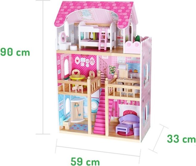 EcoToys Domeček pro panenky Pink residence - obrázek 4