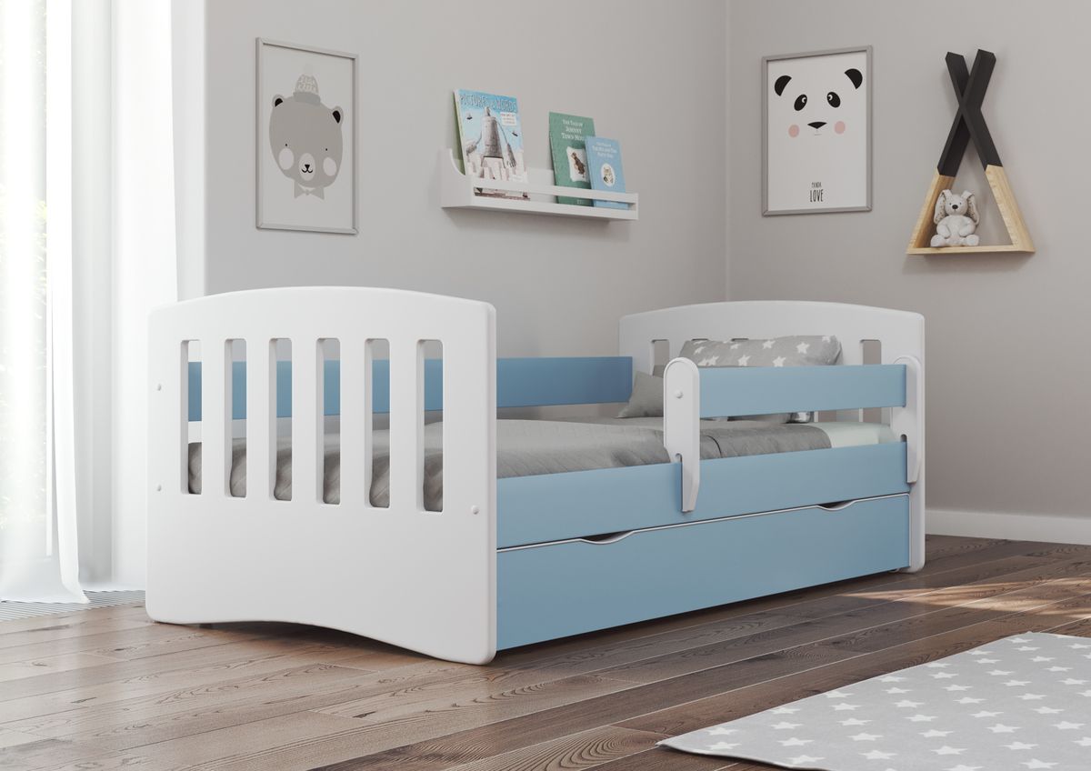 Dětská postel Ourbaby Classic modrá 160x80 cm - obrázek 1