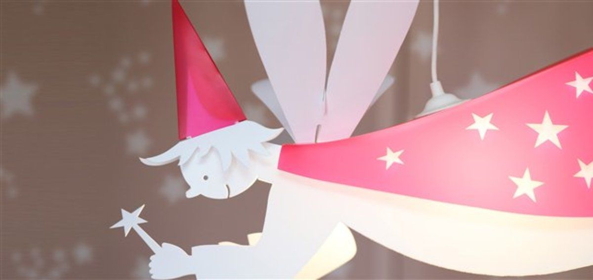 Dětská lampa víla - různé barvy malina - obrázek 2