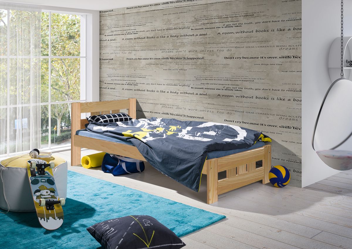 Dětská postel Ourbaby Vanes přírodní 200x90 cm - obrázek 1