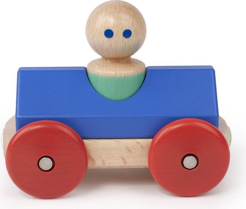 Tegu Magnetické autíčko TEGU - Blue & Poppy Racer - obrázek 1