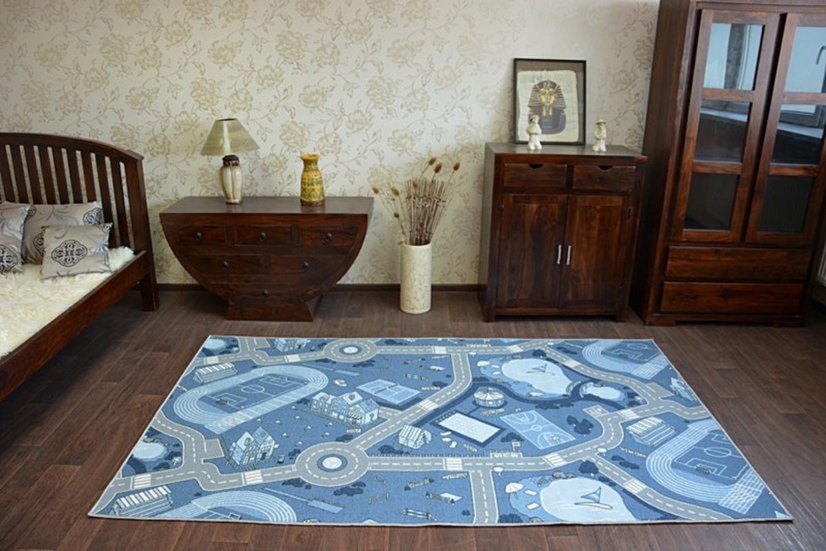 Koberec Ourbaby Street 22373-0 150x200 cm modrá - obrázek 2