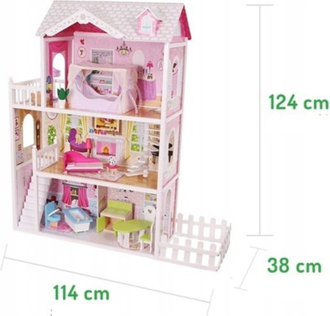 EcoToys Domeček pro panenky California - obrázek 4