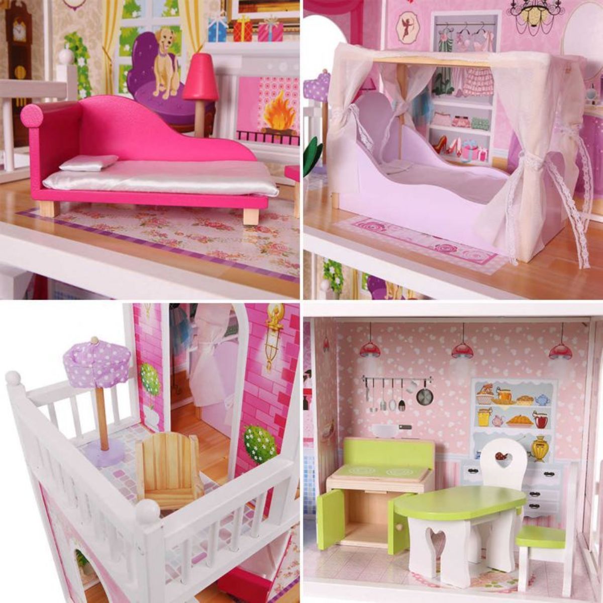 EcoToys Domeček pro panenky California - obrázek 5