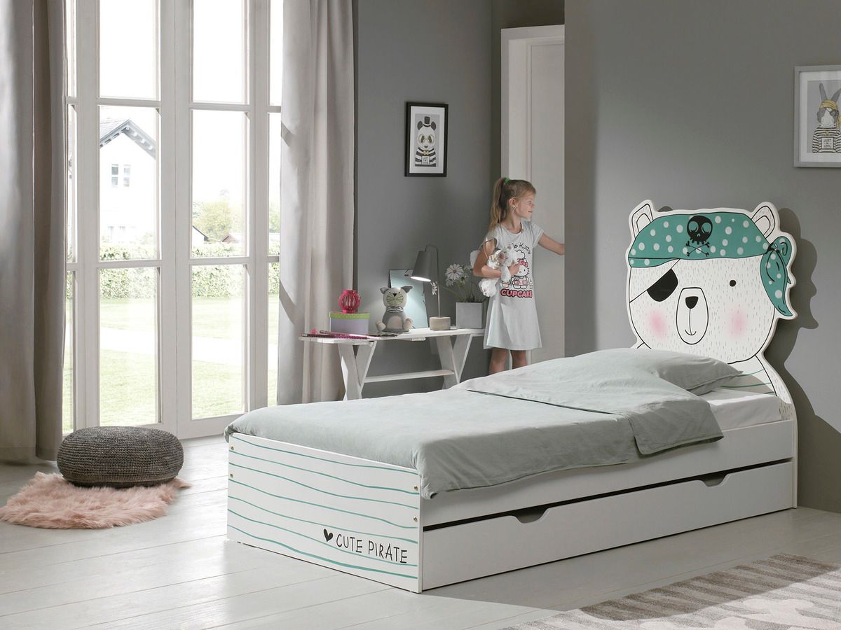 Dětská postel VIPACK FURNITURE Pirate bílá - obrázek 1