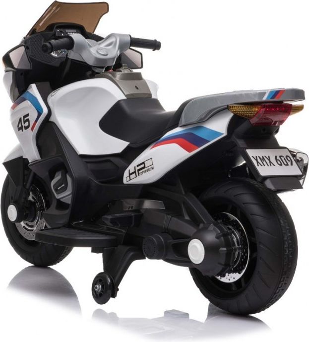Elektrická motorka Sport Tourism - bílá - obrázek 5