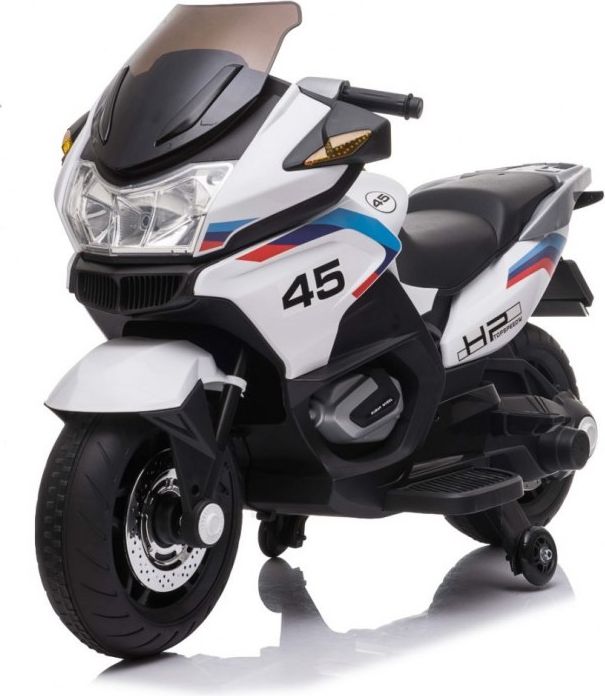 Elektrická motorka Sport Tourism - bílá - obrázek 7