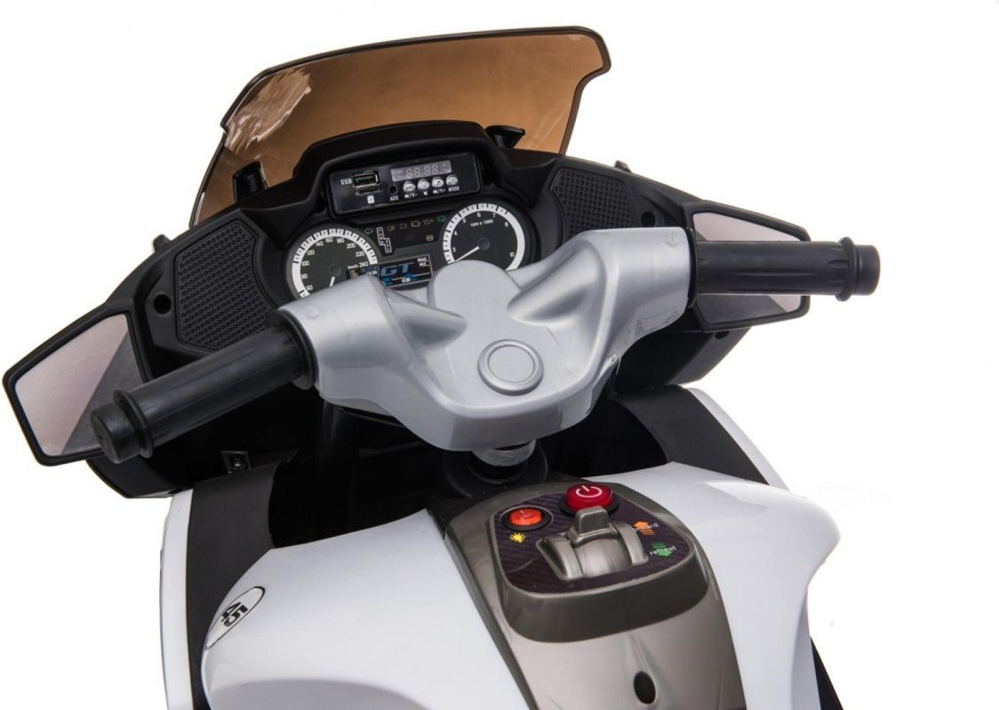 Elektrická motorka Sport Tourism - bílá - obrázek 14