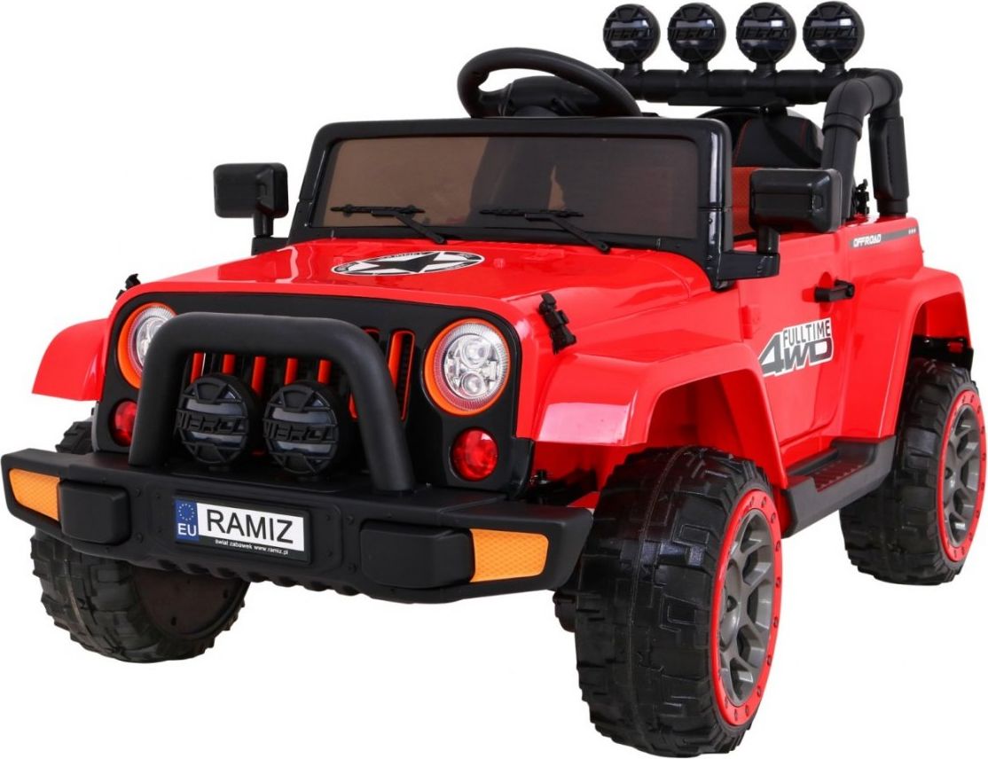 Elektrické terénní autíčko Full Time 4WD - červené - obrázek 4