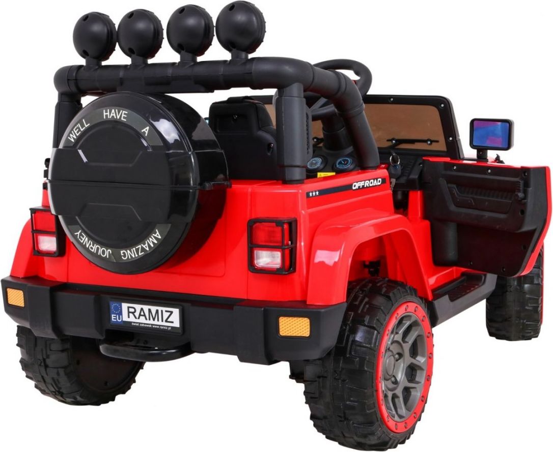 Elektrické terénní autíčko Full Time 4WD - červené - obrázek 20