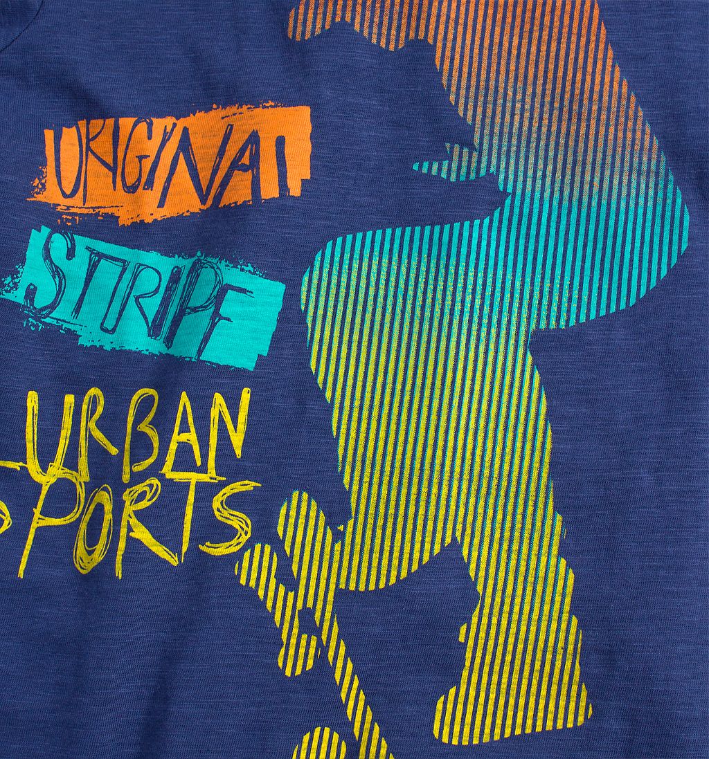 Chlapecké tričko LOSAN ORIGINAL STRIPE modré Velikost: 104 - obrázek 2