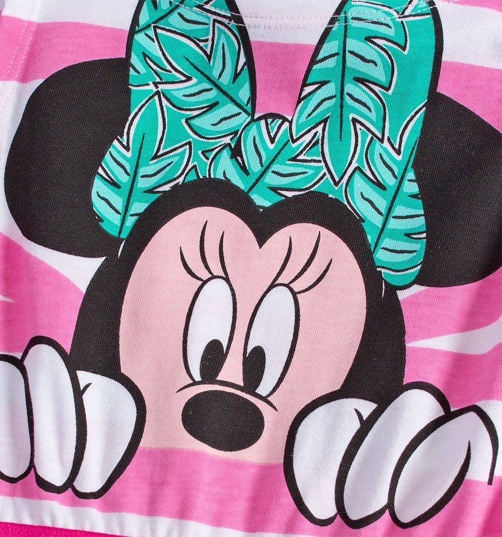 Dívčí letní šaty DISNEY MINNIE SUMMER růžové pruhy Velikost: 98 - obrázek 2