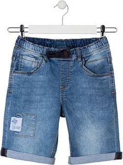 Losan chlapecké jeansové bermudy 128 modrá džínová - obrázek 1