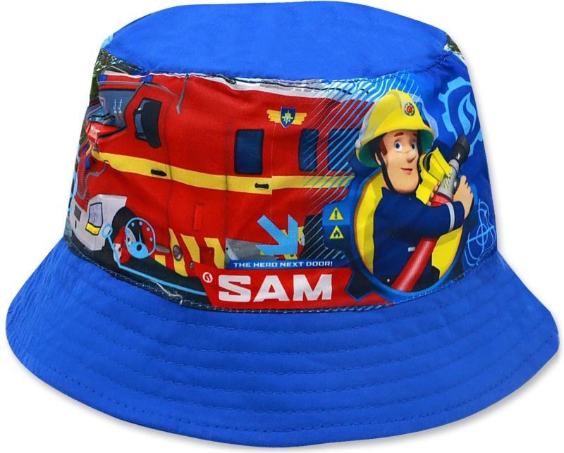 Setino · Dětský / chlapecký klobouk Požárník Sam - světle modrý - vel. 54 - obrázek 1