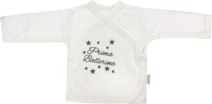 Novorozenecká košilka Prima Ballerina - zapínání bokem, bílá - obrázek 1