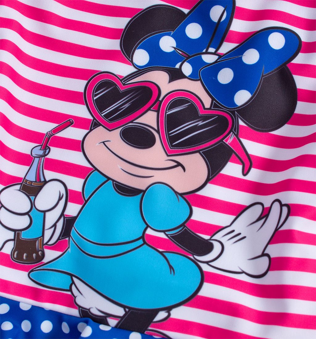 Dívčí plavky DISNEY MINNIE HOLIDAY růžový proužek Velikost: 116 - obrázek 2