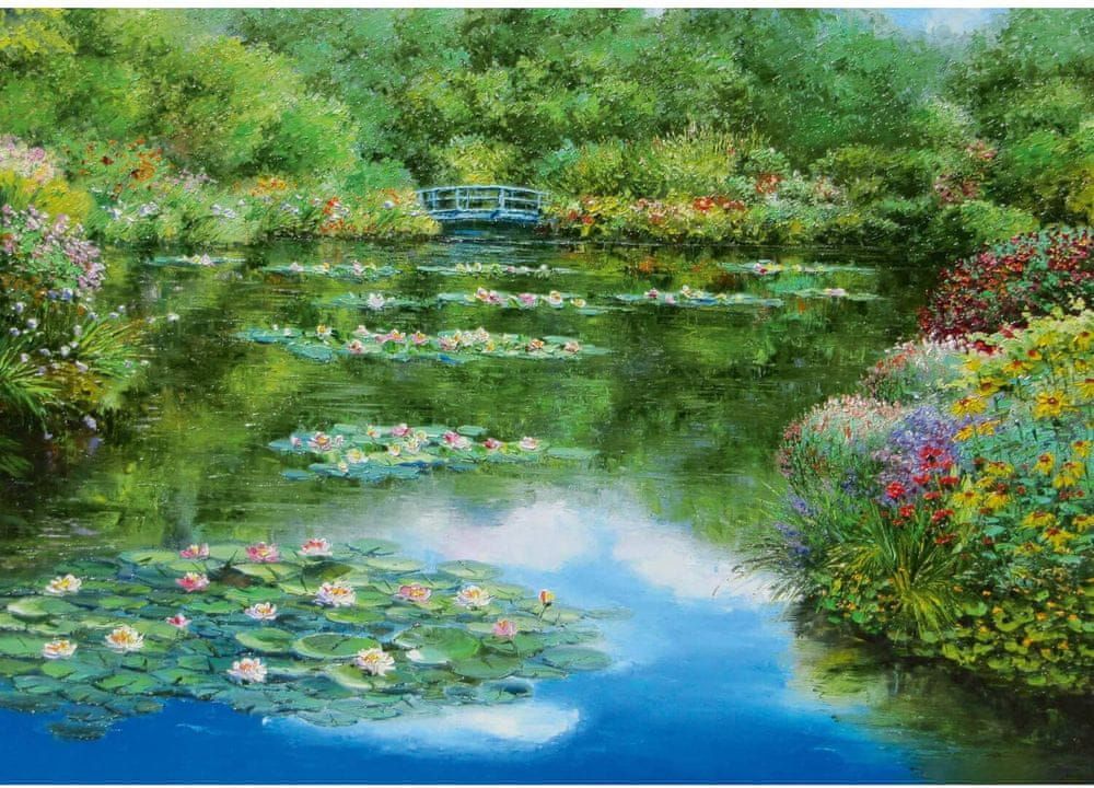 Schmidt Puzzle Lekníny na rybníku 1000 dílků - obrázek 1