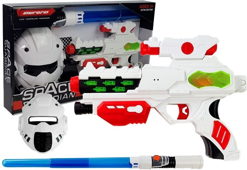 Mamido  Vesmírná laserová pistole s maskou a mečem  L-5086 - obrázek 1