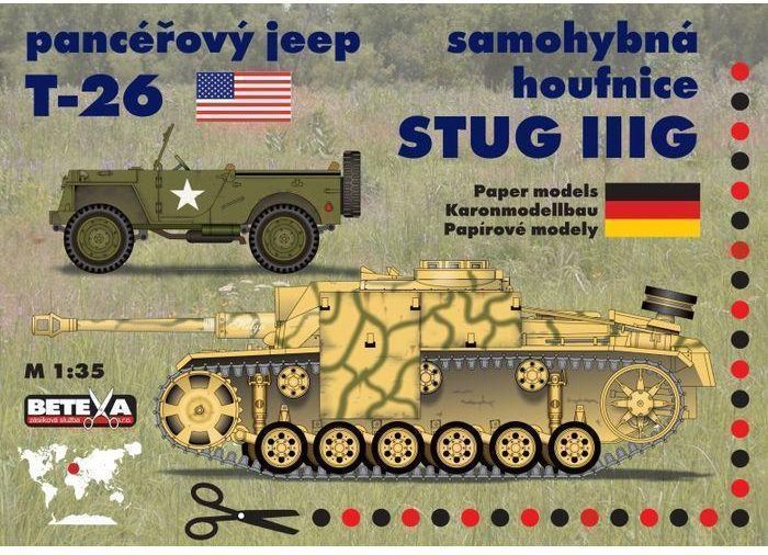 Jeep T-26 a houfnice Stug IIIG - obrázek 1