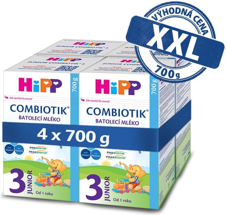 HiPP 3 Junior Combiotik Batolecí mléko 4x700 g - obrázek 1